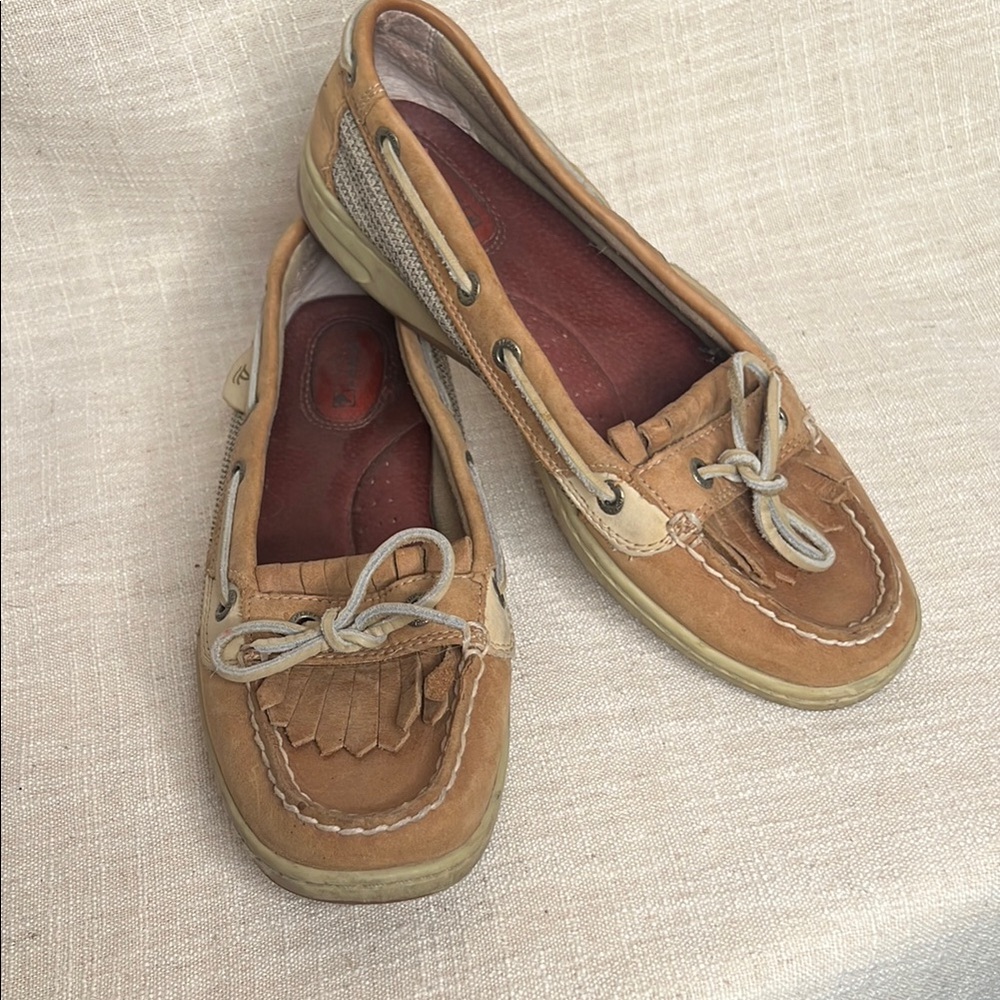 Sperry Top Sider Women's Tan Boat Shoes Size 7.5